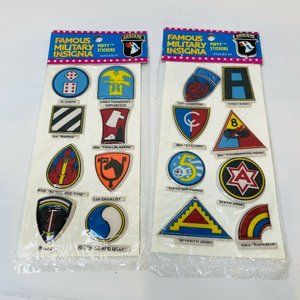 2  Military War Vintage Puffy Stickers Famous crafting scrapbook